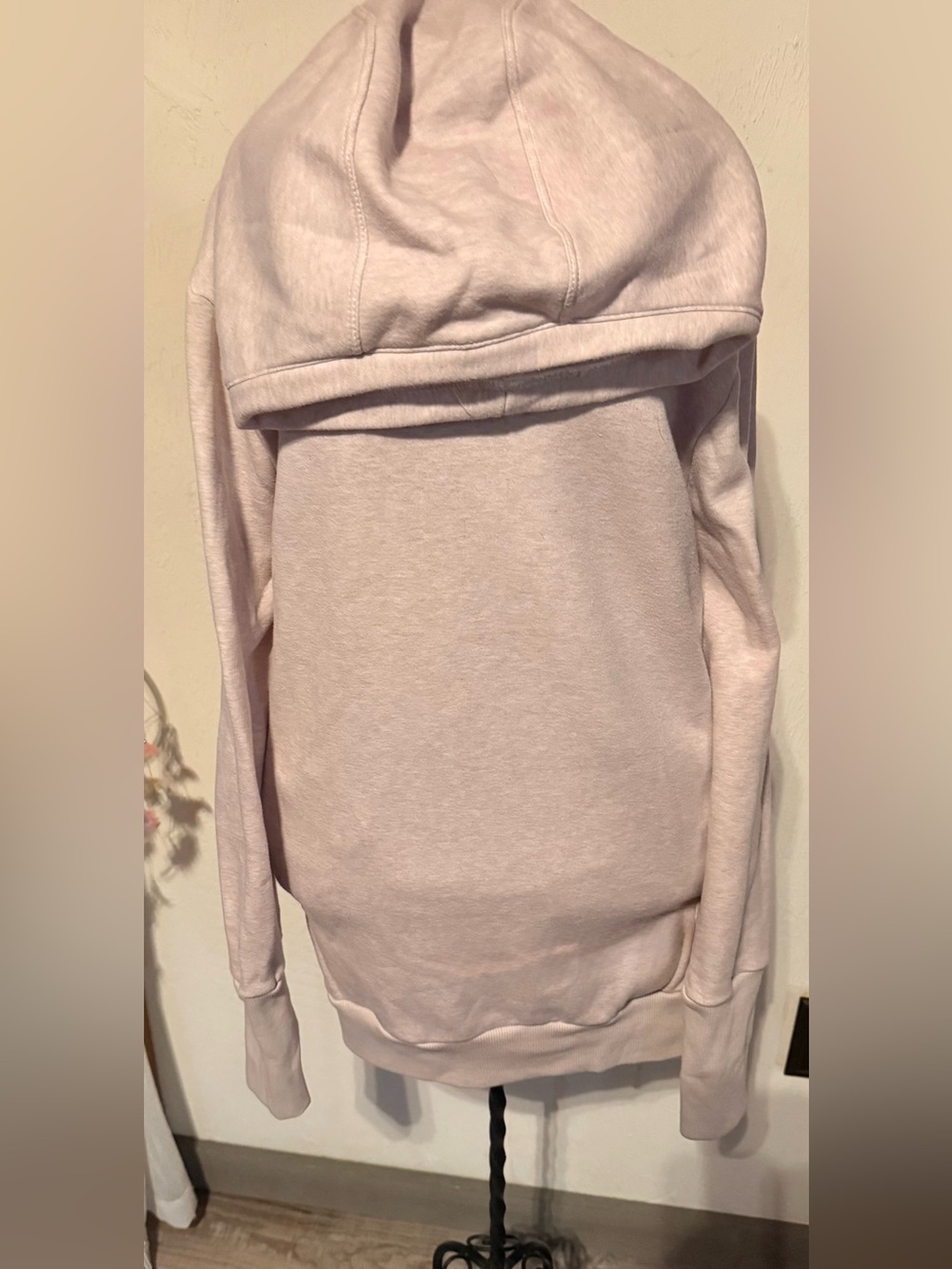 Fabletics Zaylee Heather Pink Cowl-Neck Hoodie - Picture 5 of 11